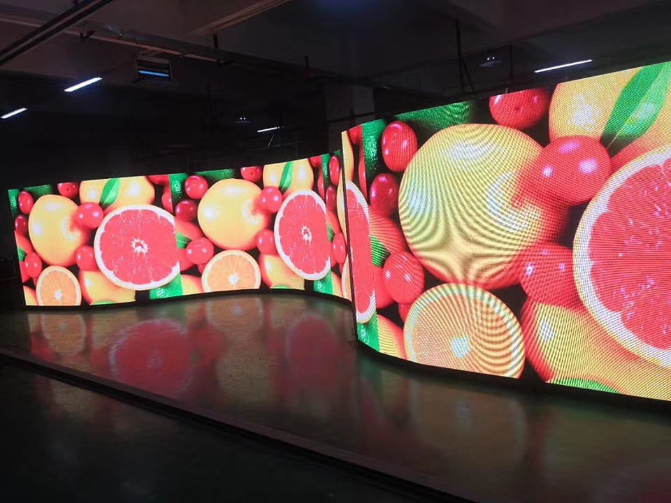 More irregular creative led video display wall panels are now unveiled in HTL Display