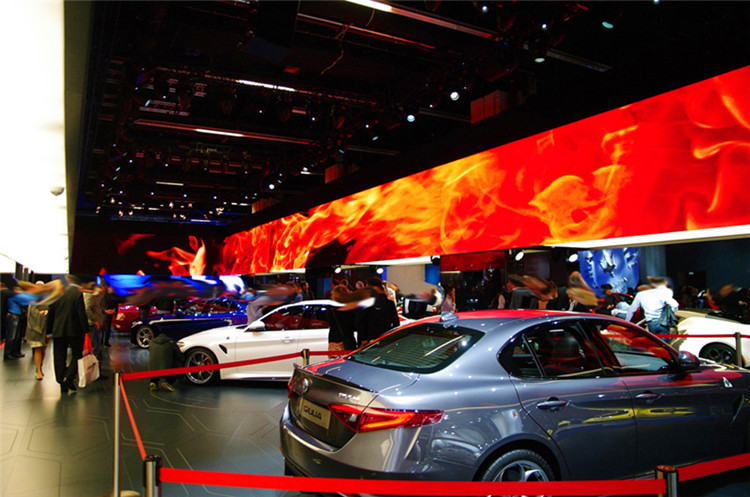 P1.923 Panel Video Dalaman LED HD di Pameran Auto Jerman