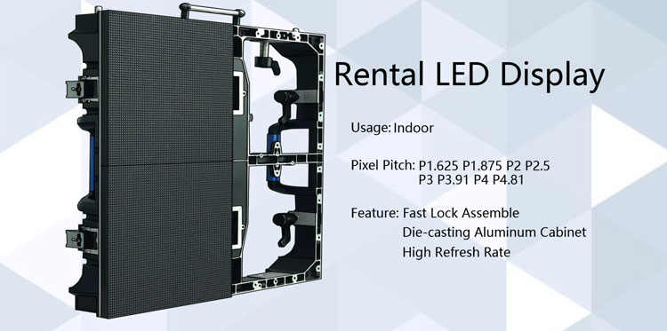 Indoor SMD P3.91 Led Screen 500 * 500mm Rental Stage dipimpin Display Wall