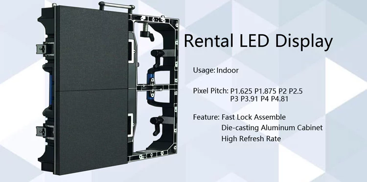 LED Video Wall SMD P3.91 Pantalla LED de alquiler para interiores para conciertos