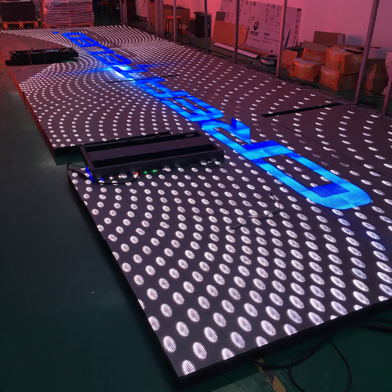 P6.25 LED Light Up Tiles Disco club kelab malam Video Interaktif Sensitif Video Tarian
