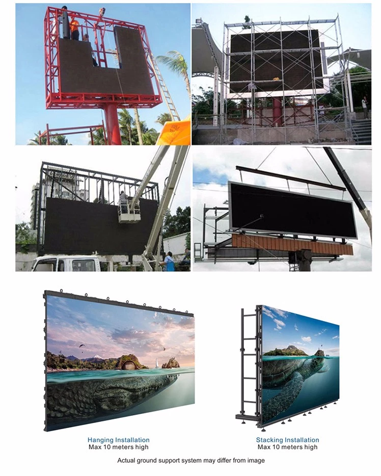 Módulo de panel de un solo dígito pop al aire libre pantalla grande led p5 p6 p8 p10 video
