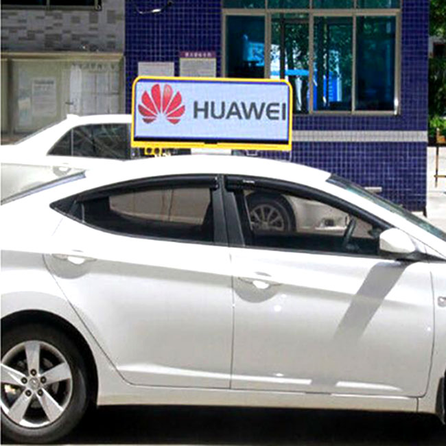 LED 3G 4G WiFi taxi techo led display / pantalla led publicidad de automóviles