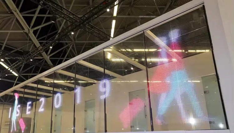 Invisible transparent LED film screens